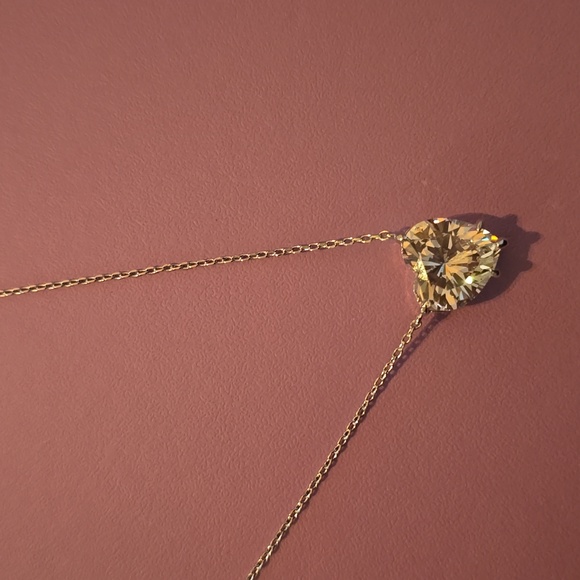 🌟 Melinda Maria I Love You More Diamondette Heart Necklace Silver NEW ✨️ FIRM - Picture 2 of 3